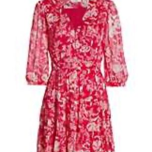 ba&sh Robe Ulia Dress in the Color Rose (size small)